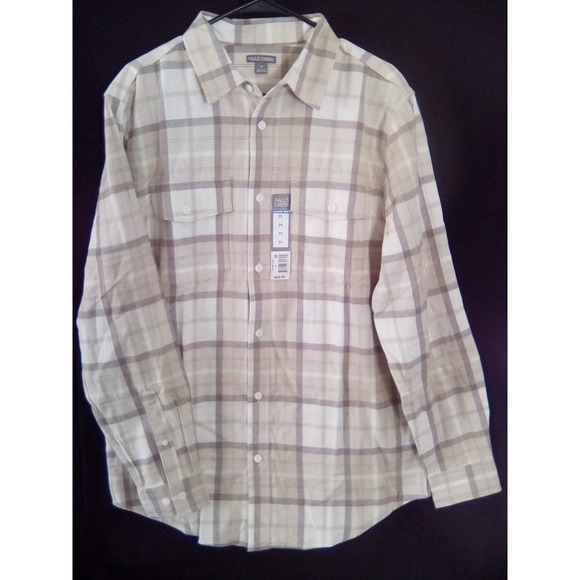Falls Creek Other - Falls Creek Mens Flannel Tan/Brown  In Sizes ..There's 1 (MED)  & 2 (3X)